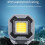 Mini Rechargeable Work Light, Super Bright COB Light with Magnet, A 5