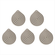 5 Pcs Silicone Microwave Plate Warmers, Non-Slip Food Warming Mats