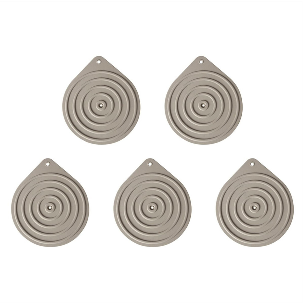 Markenlos 5 Pcs Silicone Microwave Plate Warmers, Non-Slip Food Warming Mats