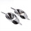 Chrome Front Fog Lamp Light Cover Trim for 2009-2014 1
