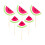 36Pcs Bamboo Cake Picks Multi Color Watermelon Hawaii Dessert Decor 6