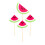 36Pcs Bamboo Cake Picks Multi Color Watermelon Hawaii Dessert Decor 8
