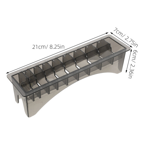 2 kunststoff-box mit 10-fächer-platte, /schwarz 1