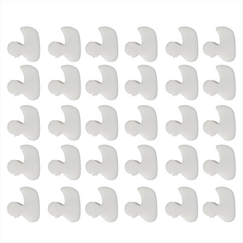 Lot de 30 éponges filtrantes blanches de type canard pour piscines 1