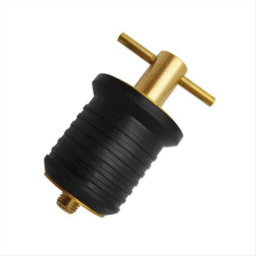 T-Handle Boat Drain Plug Twist -Turn Brass Steel Handle Boat 32mm 1
