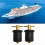 T-Handle Boat Drain Plug Twist -Turn Brass Steel Handle Boat 32mm 4