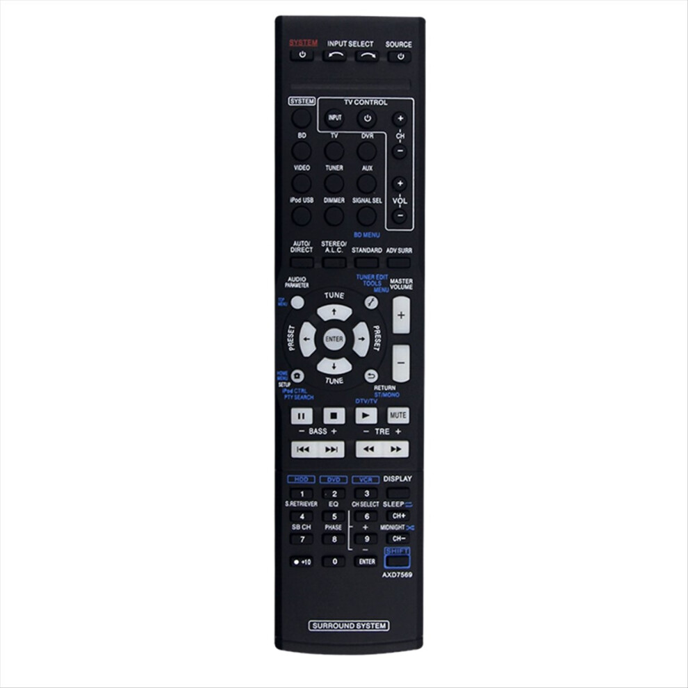 Replace Axd7569 Remote For Pioneer Av Receiver Vsx-822-K Vsx-1022-K 4852214017819