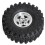4 rodas de metal de 1,9 polegadas com pneus de 118 mm de diâmetro externo para Axial Silver 6