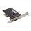 Parallel Port DB25 25Pin PCIE Riser Karte Kommunikation Control Karten 4