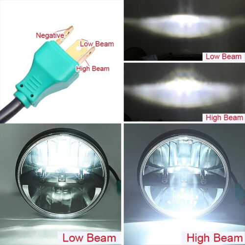 Faro anteriore a LED H4 da 7 pollici 2 pezzi per 2