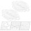 Raindrops 2 Pcs 浴室标 Unique Bathroom Sign Self-Adhesive Office 6