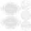 Raindrops 2 Pcs 浴室标 Unique Bathroom Sign Self-Adhesive Office 4