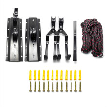 Garage Ceiling Bike Hoist System - Pulley Storage with Bike Hangers,
