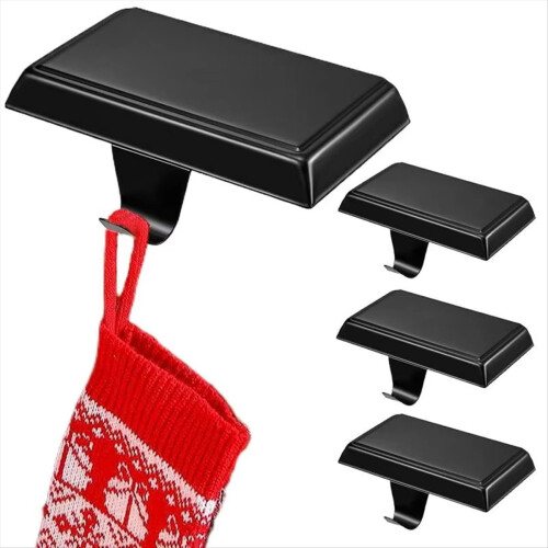 Hooks Fireplace Gifts Stocking Hangers Table Edge Storage