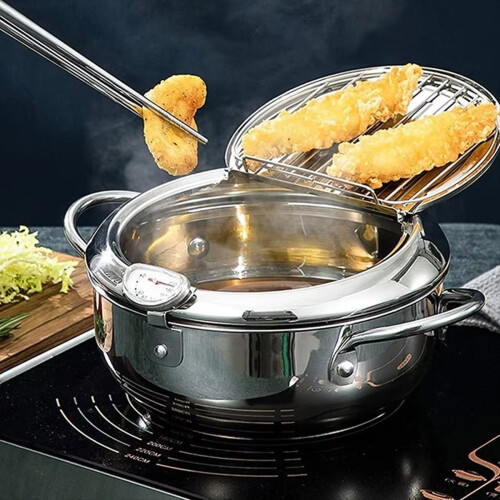 Κουζίνα Tempura Fryer Pan Γιαπωνέζικη κατσαρόλα για τηγάνισμα 2