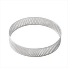 12Pack 10cm Circular Tart Rings with Holes Stainless Steel Fruit Pie