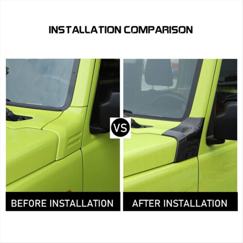 1Pair Front Engine Angle Cover Hood Corner Wrap Cover Trim for 2