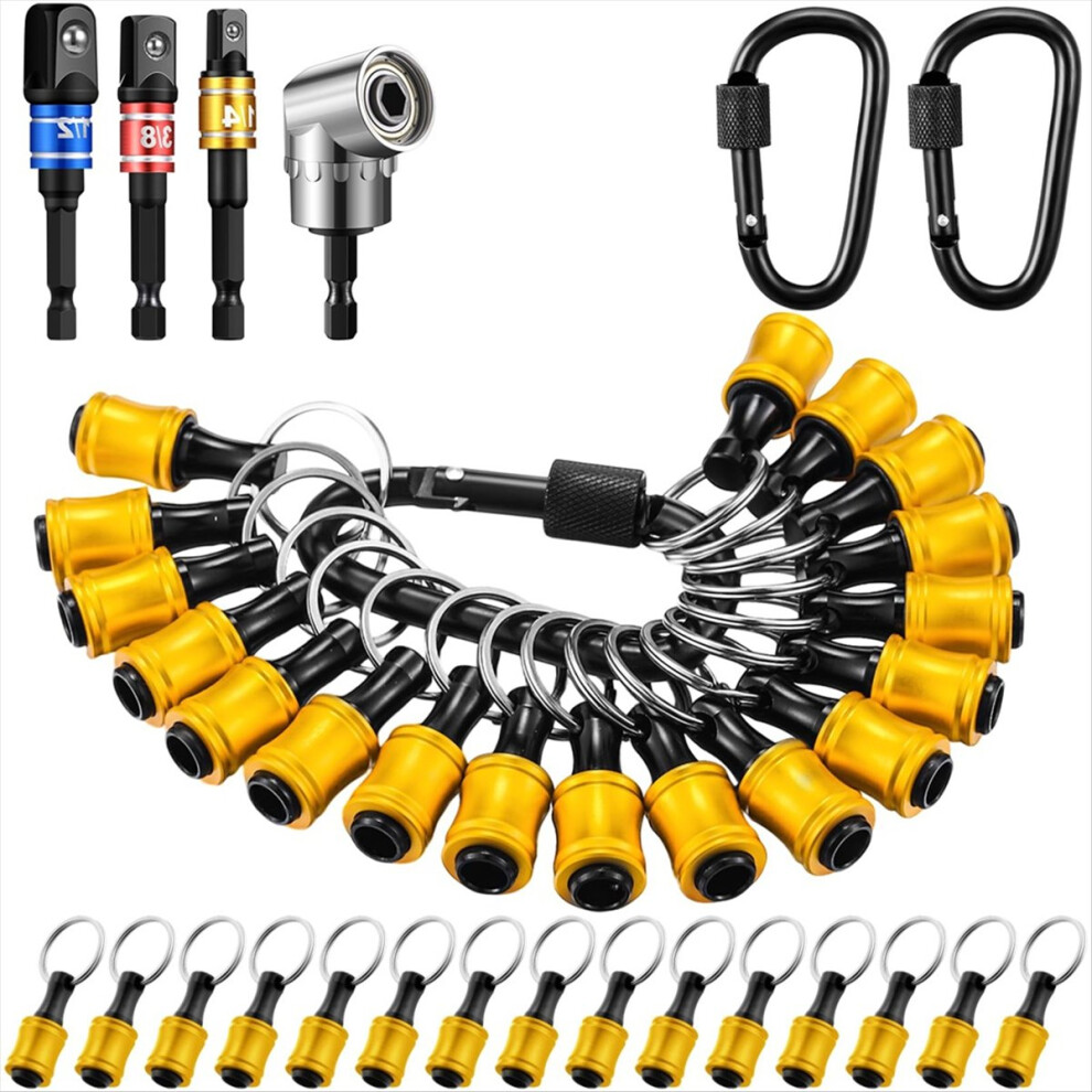 18Pcs Bit Holder Keychains 3 Pcs 1/4 3/8 1/2 inch Socket-image-OPC-PGHKNKJ-NEW