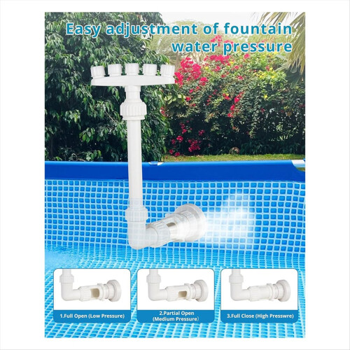 Fontana regolabile per piscine fuori terra e interrate 2