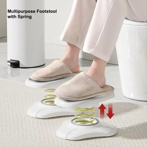 Multipurpose Spring Foot Stool 35 Adjustable Foot Support Holder A 2