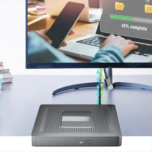 Εξωτερική μονάδα CD DVD USB 3.0 Type-C για φορητό υπολογιστή 2