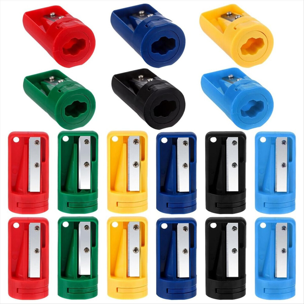 18 Pcs Carpenter Pencil Sharpener Compact Manual Pencil Sharpener 4853721223595