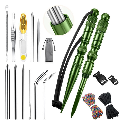 12 Pcs Paracord- Knotter Tools Set Stainless Steel Marlinspike Set 1