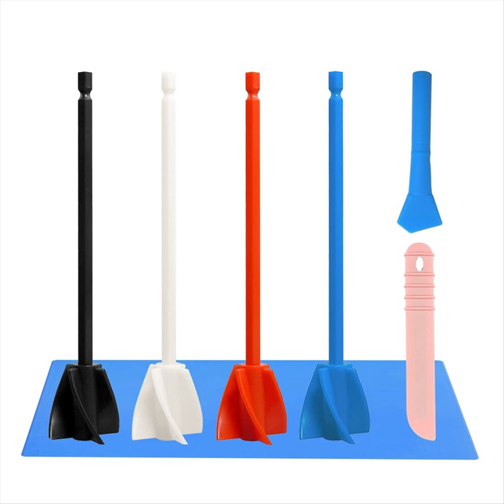 Epoxy Resin Mixer Paddles, Reusable Paint Stirrer Drill Paddles 4853721267209