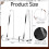 Plate Stands for Display, Clear Acrylic Square Holder 2 Pack 4