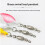10Pcs Fishing Metal Spinners Lures with Hook 7
