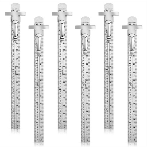 Pocket Ruler with Removable Clip 6 Pieces Precision Pocket Ruler