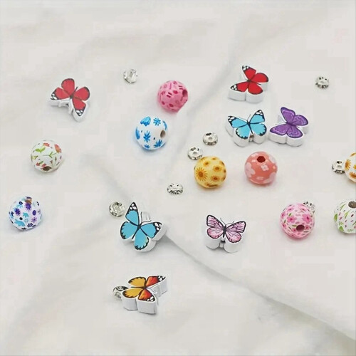 Beadable Pens Bulk με πολύχρωμες χάντρες σιλικόνης για στυλό DIY 2