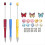 Beadable Pens Bulk με πολύχρωμες χάντρες σιλικόνης για στυλό DIY 1