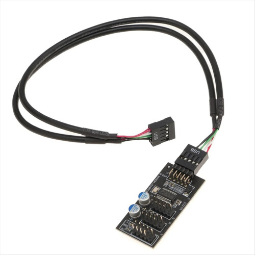 Μητρική πλακέτα USB 2.0 Header Splitter 9Pin 1to3 Female Extension Cable 1