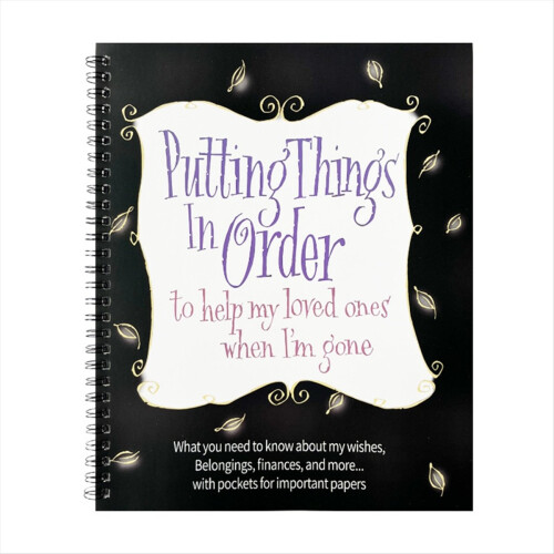 Βιβλίο εργασίας για το End of Life Planner 1pcs, Ένας στοχαστικός οδηγός για οργάνωση
