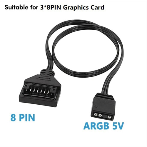Μητρική πλακέτα 5V ARGB Καλώδιο ελέγχου φωτός AURA SYNC Cable, 8PIN 2