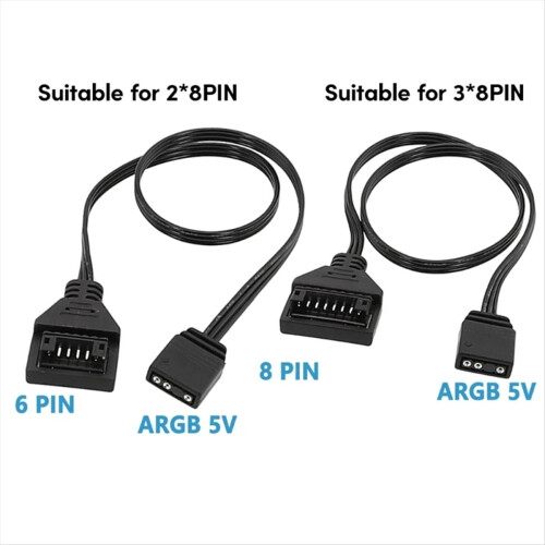 Μητρική πλακέτα 5V ARGB Καλώδιο ελέγχου φωτός AURA SYNC Cable, 8PIN 1