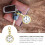 Relógio de bolso com clipe e fivela de chave para enfermeiras dourado e branco 7