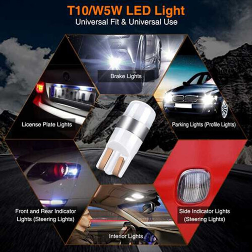 4pcs Error T10 Bulb Canbus 3030 Smd Led Car Parking Light 2