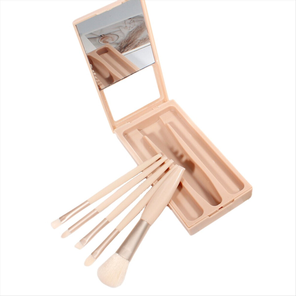 Markenlos Travel Makeup Brush Set With Case & Mirror A