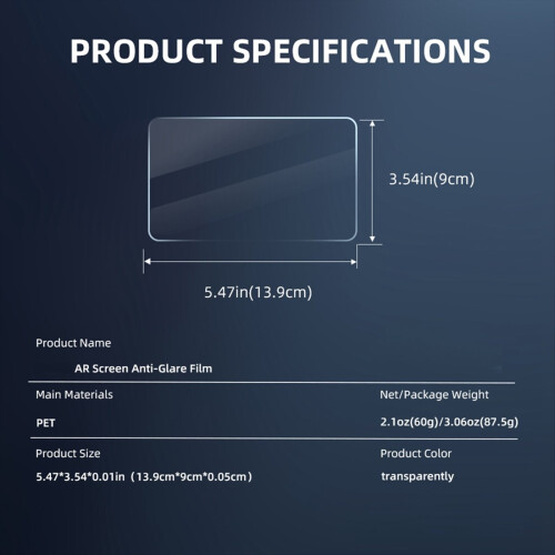 Προστατευτικό φιλμ φακού AR Screen Protector για Mini RC PRO 1