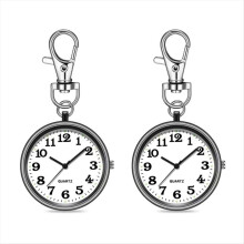 2 relógios de bolso de quartzo para enfermeiras, preto