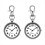 2τμχ Nurses Watches Ρολόι τσέπης Quartz για Νοσοκόμες Μαύρο 1