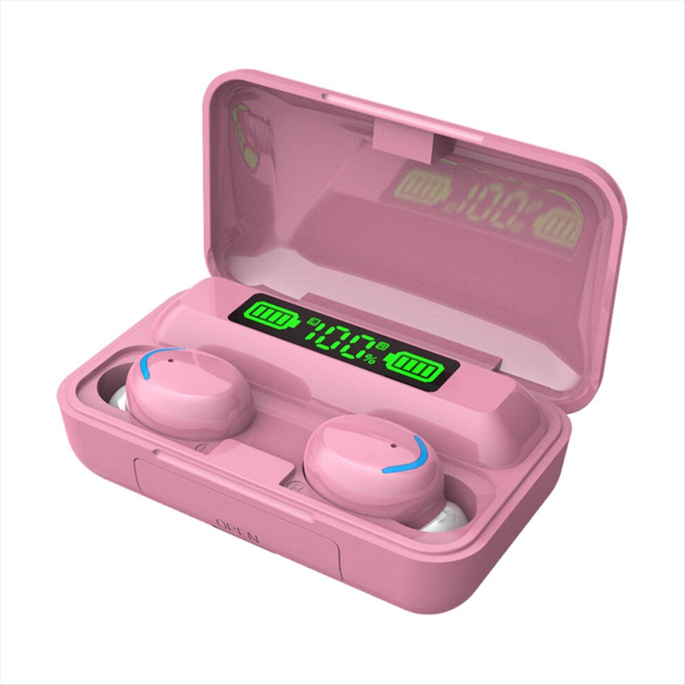Mini Ear Buds Mic In-Ear Wireless Earphones For Cycling Pink 4852900824905