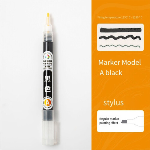 Πένα ζωγραφικής Ceramic Underglaze DIY Hand-painted Graffiti Tool Black 1