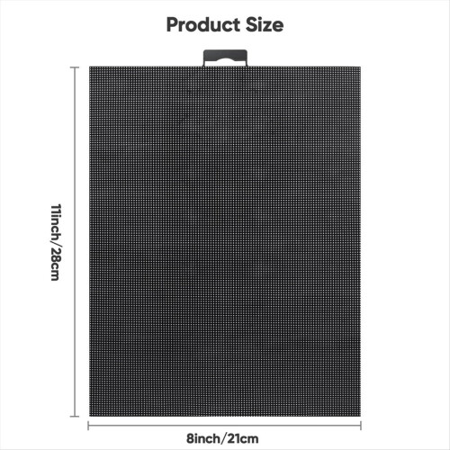 4 PCS 14 Count Plastic Mesh Canvas Sheet 14 CT Plastic Aida Black 2