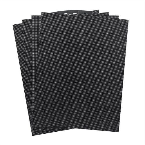 4 PCS 14 Count Plastic Mesh Canvas Sheet 14 CT Plastic Aida Black