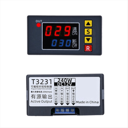 T3231 Programmerbar tidsregulator DC 12V 240W 1