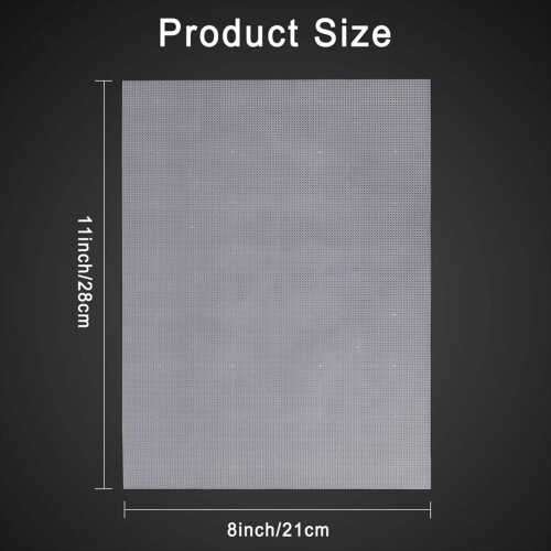 4 PCS 14 Count Plastic Mesh Canvas Sheet 14 CT Plastic Aida White 2