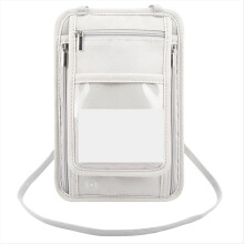 Paspoort Portemonnee Tas Documenten Organizer Creditcards Etui Tas Grijs